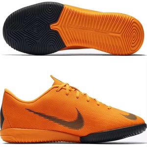 Детские Nike Jr VaporX 12 Academy GS IC (оранжево-черные, AJ3101-810)
