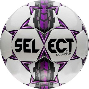 Мяч футбольный для детей Select Diamond №3 White-Purple-Grey (0853321004)