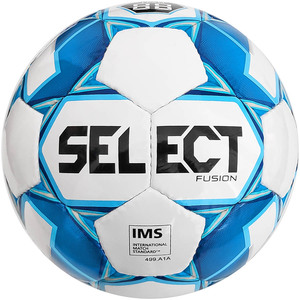Мяч футбольный Select Fusion IMS (012) №5 White-Blue (3855146165) 