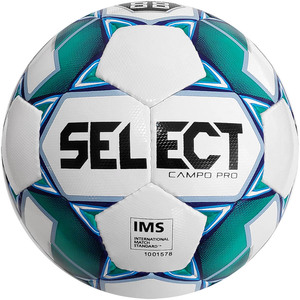Мяч футбольный Select Campo Pro №5 White-Green (3875546164)