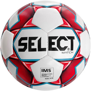 Мяч футбольный Select Match IMS (018) №5 White-Red (3875346059). Доставка ~ 1-3 дня