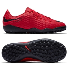 Детские Nike Hypervenomx Phelon 3 TF (красные-черные,852598-616)
