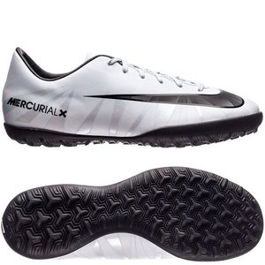 Детские Nike MercurialX Victory VI CR7 (бело-черные, 852487-400)