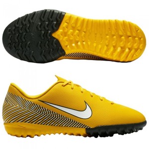 Детские Nike JR VAPORX 12 ACADEMY GS NJR TF ( желто-черные, AO9476-710)